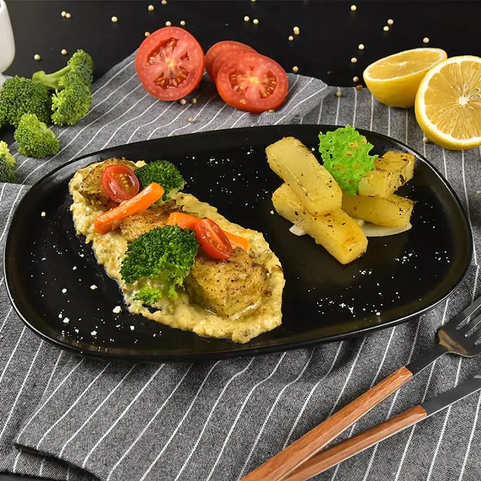 Baked Snapper Fish Piccata  image