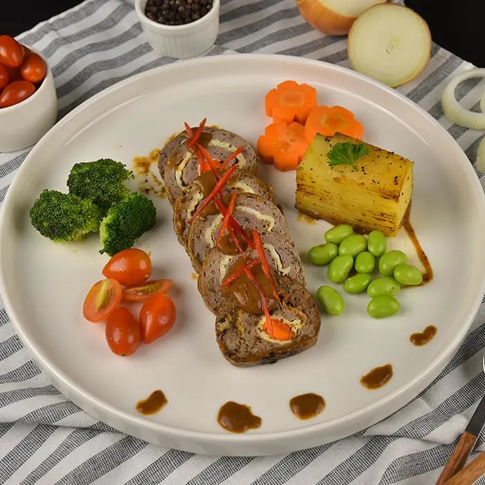 Roulade Beef Brown Sauce image