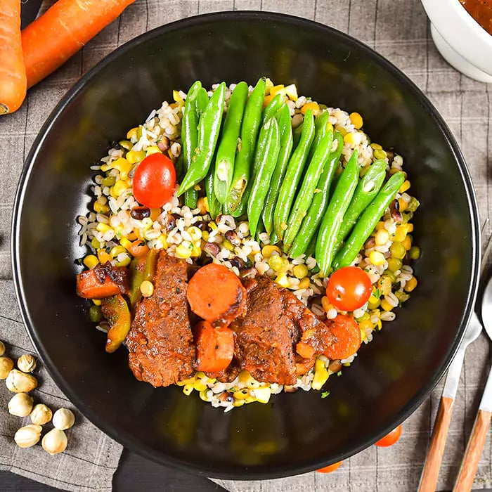 Hungarian Beef Goulash with Barley Lentils Rice image